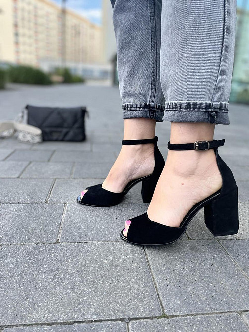 ARLEN Босоніжки жіночі ARLEN Бос-К-01 чорні (літо, замша натуральна) (3749) Коломыя - изображение 2