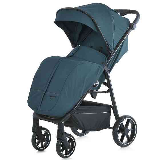 Коляска дитяча FIJI Lagoon Blue прогулянкова з москітною сіткою та чохлом на ніжки Зелена (ME 1113-2) Чернігів