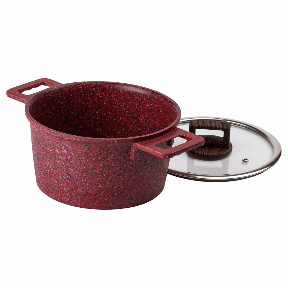 MGC Алюмінієва каструля об'ємом 3 літри з кришкою Ø 20 (см), з антипригарним покриттям MGC HP-4 Київ - фото 3