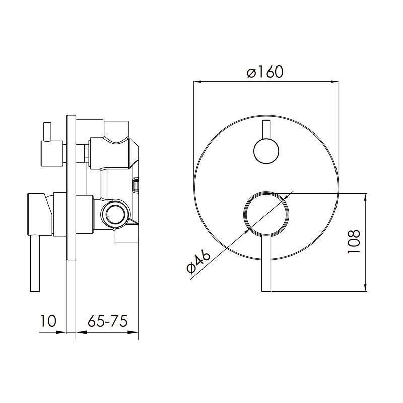Змішувач прихованого монтажу VOLLE CRUZE cepillado oro на 2 споживача золото Київ - фото 2