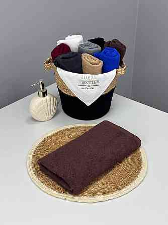 Рушник однотонний Ideal Textile 50х90 см 400 г/м2 шоколадний (56860920) Чернівці