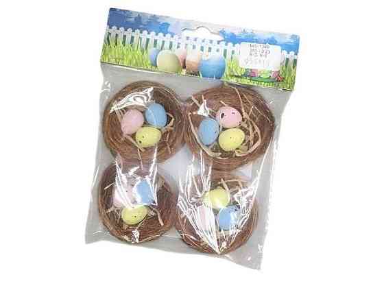 Декор крупнодной Easter nest 5,5х1,5см (4шт/уп) R40458 ТМ STENSON Киев