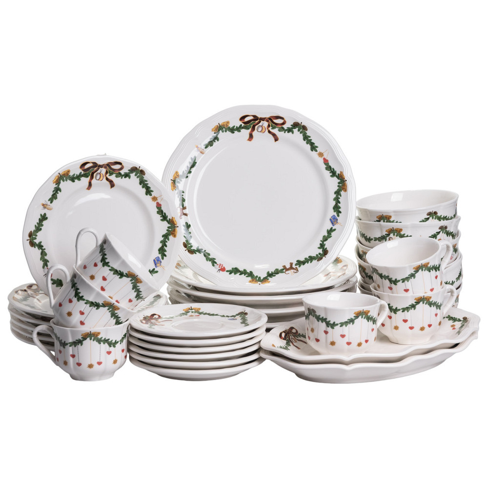 Yiwu Столовий набір посуду 32 предмети на 6 осіб ROYAL порцеляновий YY78-11A Коломыя - изображение 7