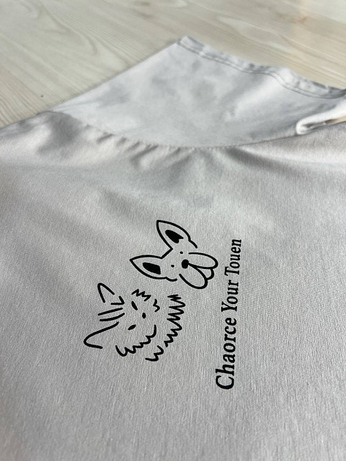 Футболка жіноча A-N 2358 оверсайз з малюнком тварин на спині, сірий, one size Київ - фото 15