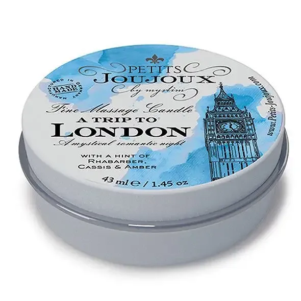 Масажна свічка Petits Joujoux - London - Rhubarb, Cassis and Ambra (43 мл) з афродизіаками Львов - изображение 1