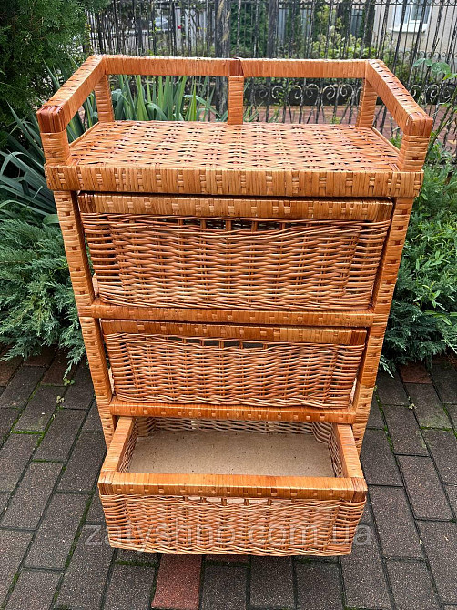 Комод из лозы на 3 шухляды Киев - изображение 1