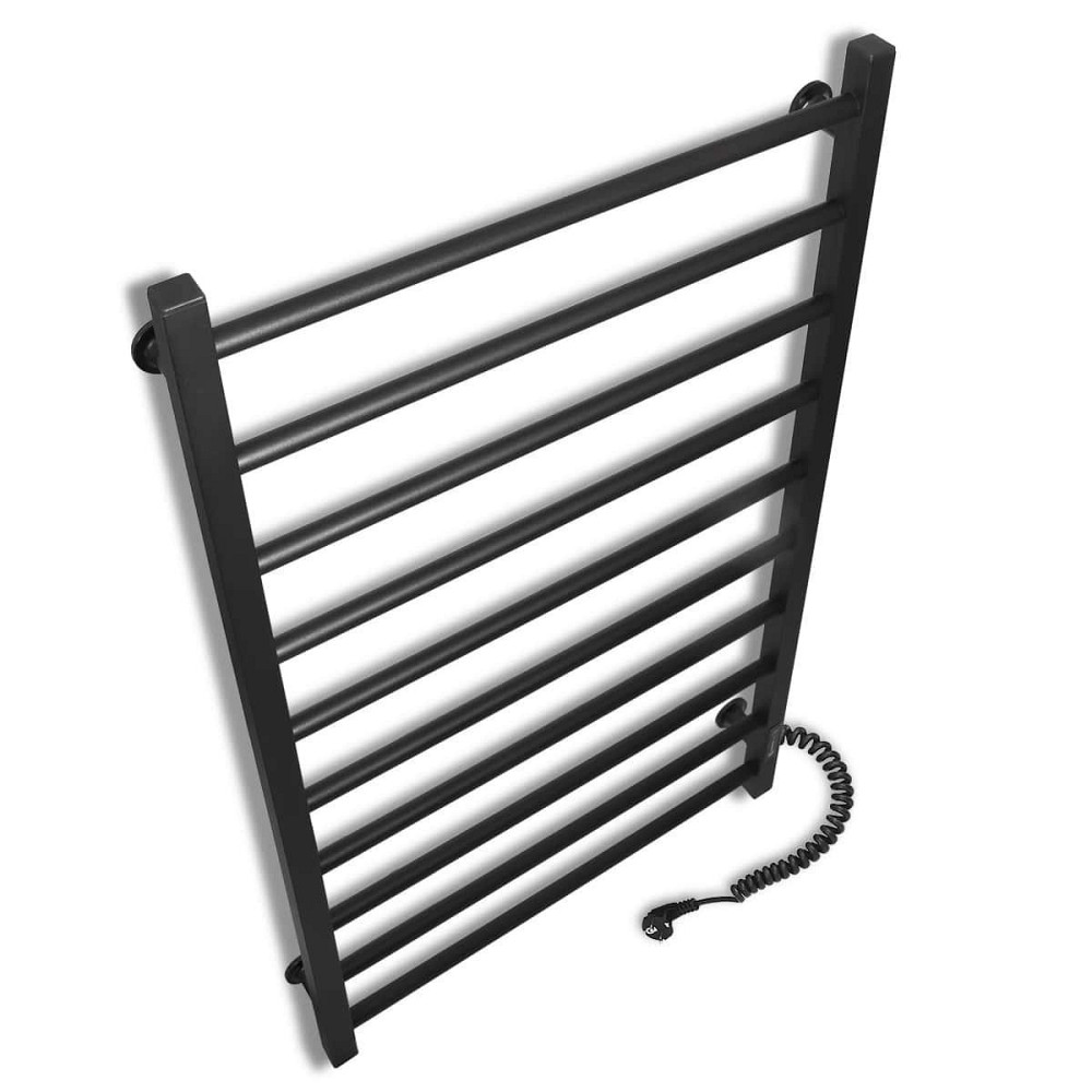 Електрична рушникосушарка Laris Зебра Альфа ЧФЧ10 500Х900 Е чорна, праве підключення Київ - фото 3