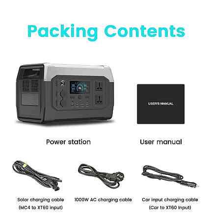 Зарядная станция XPower XP1000 (UltraCharging, LiFePO4, 320000 mAh, 1024 Wh/1800W) Дніпро