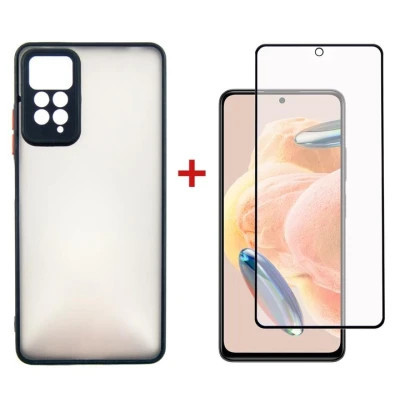 Чохол до мобільного телефона Dengos Kit for Xiaomi Redmi Note 12 Pro 4g case + glass (Black) (DG-KM-29) Вінниця - фото 1