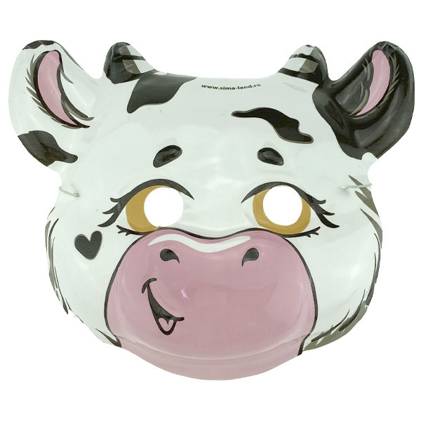 Маска детская тонкая Корова белая 12 шт Киев - изображение 1