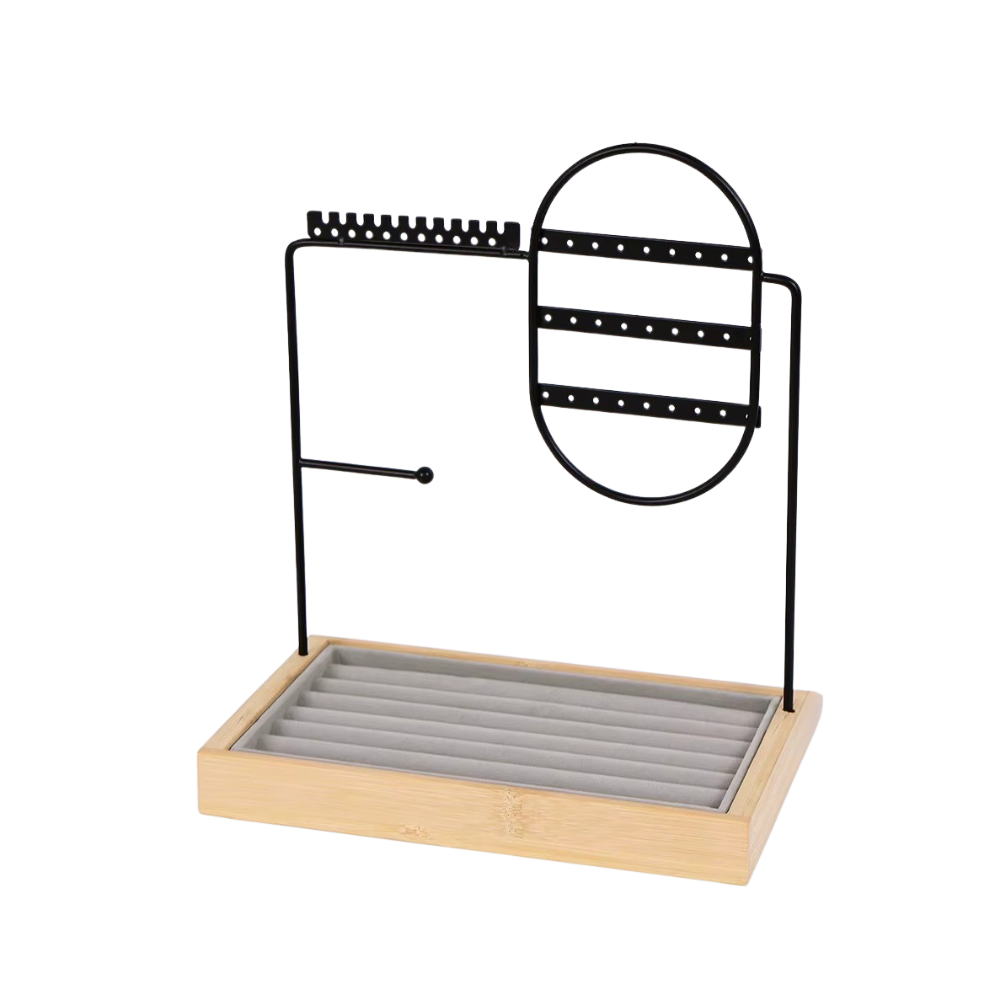 Настольная стойка для украшений,цепочек, браслетов, колец, деревянная, органайзер для драгоценностей и аксессуаров 28х23.3х13.8 см Каменец-Подольский - изображение 4