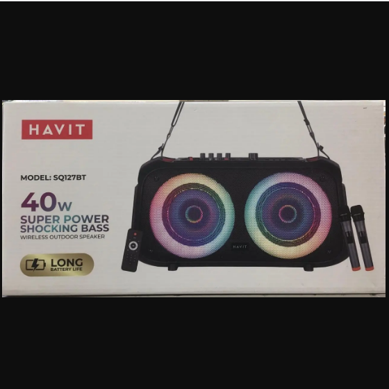 Портативна колонка 40W чорний SuperBass "PartyBox" Havit HV-SQ127BT Житомир