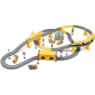 Залізниця Otamanko Мандрівний Експрес електрична залізниця 92 деталей, жовтий (AU6881AB) Вінниця - фото 1