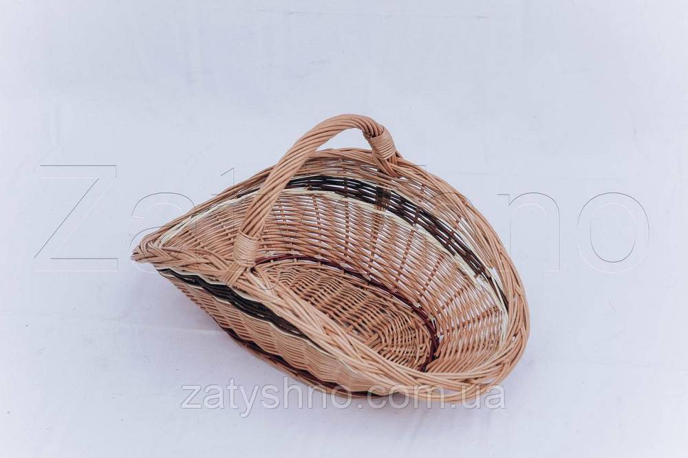 Декоративная корзина средняя из лозы | плетеная корзина из лозы | корзини з лози Киев - изображение 6