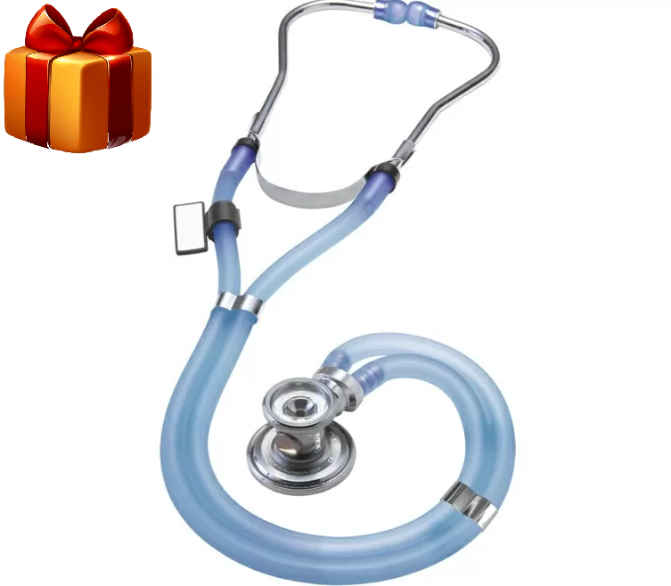 Стетоскоп MDF Instruments 767-IІС голубой полупрозрачный Rappaport Днепр - изображение 1