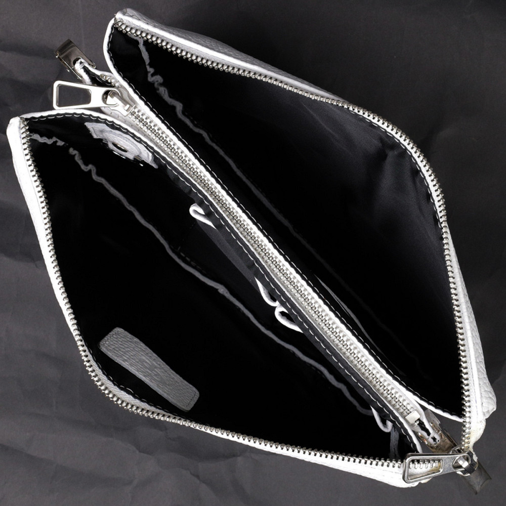 Стильный женский клатч из натуральной кожи GRANDE PELLE 11635 Белый Киев - изображение 3