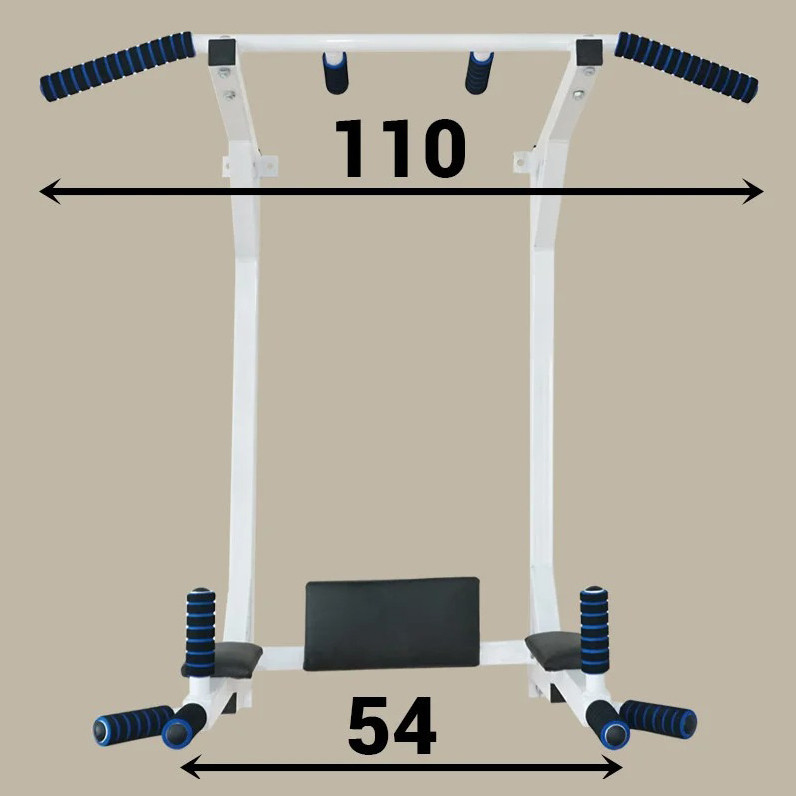 Спортивний настінний турнік + бруси складні + прес 4 в 1 для дому домашній Білий Київ - фото 5