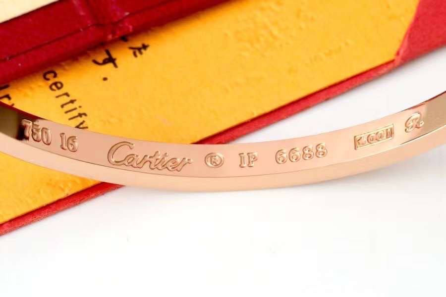 Cartier браслет тонкий з відвертою білою, лимонною, рожевою золото Одеса - фото 4