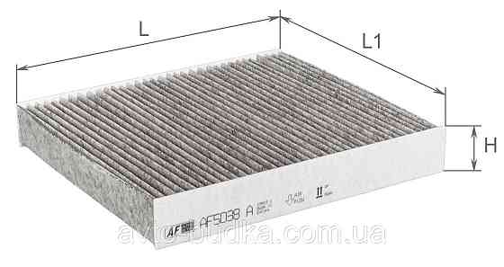 Фільтр салону вугільний Alpha Filter AF5038A для Ford C-Max I / Ford Focus II / Volvo C30 / Volvo C70 II / Volvo S40 II / Volvo V5 Новий Розділ