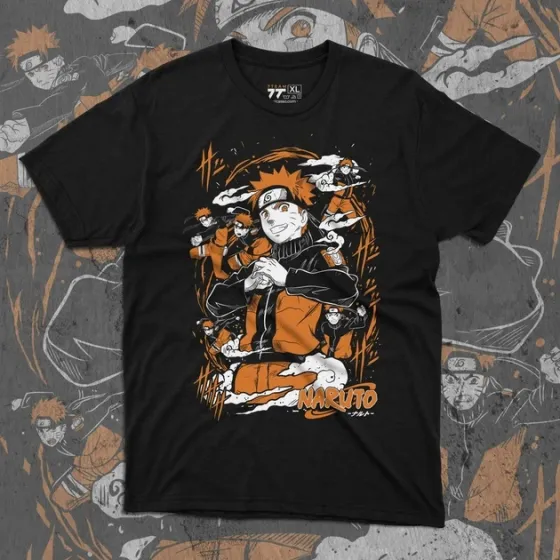 Футболка чоловіча з  принтом Наруто Orange Розмір 48 Anime0971 Дніпро