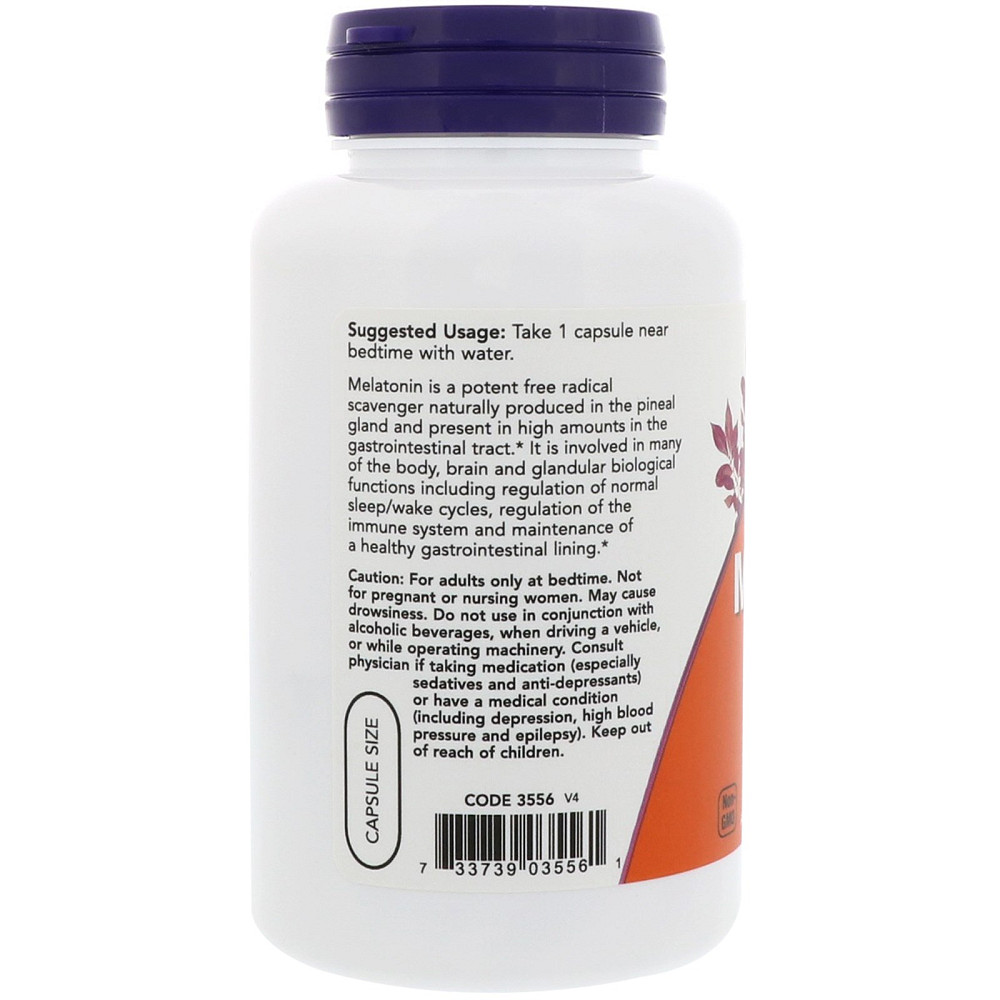 Мелатонин (Melatonin) 5 мг 180 капсул Київ - фото 3