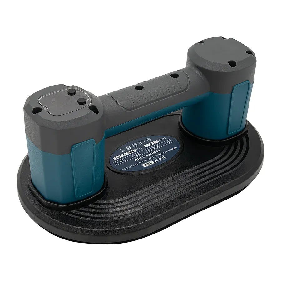 Потужна акумуляторна вакуумна присоска PROFI-TEC HoldPro 180 : з АКБ 12V 1.5 Ah + ЗП (007063) Київ - фото 2