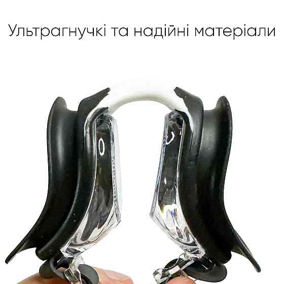 Дитячі окуляри для плавання Renvo Apure JR Anti-fog  Чоний OSFM (1SG100-013) Київ