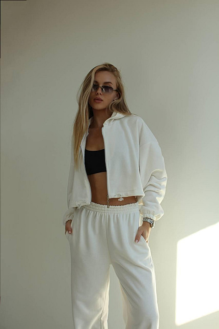 Женский трендовый базовый спортивный костюм двойка трехнить петля Одесса - изображение 7