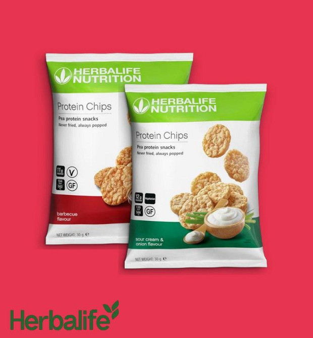 Протеїнові Чіпси зі смаком Барбекю, Протеїнові снеки Гербалайф Herbalife Дніпро - фото 3