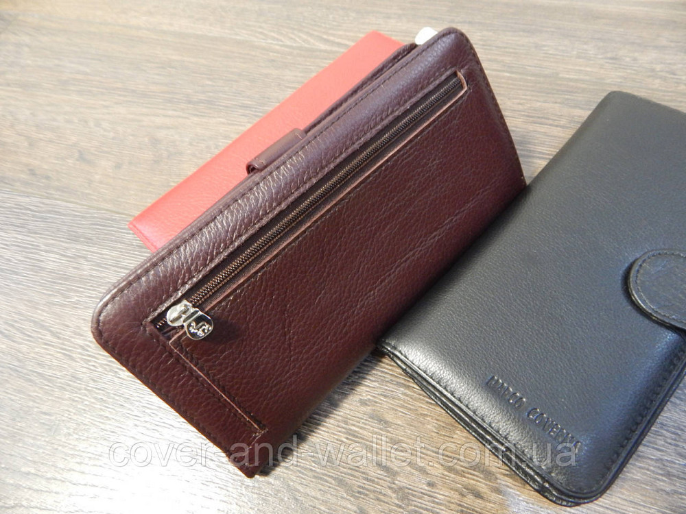 Стильный коричневый кожаный кошелек  Marco Coverna Киев - изображение 10