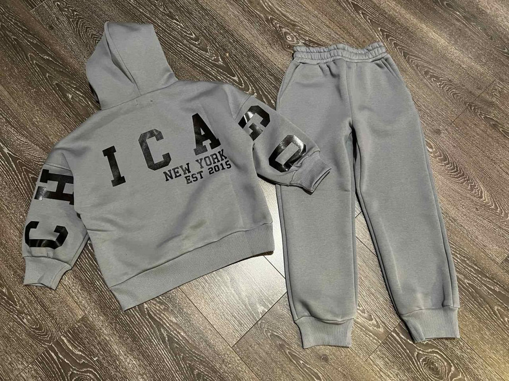 Детский теплый спортивный костюм Chicago 3нитка флис 128 Николаев - изображение 4