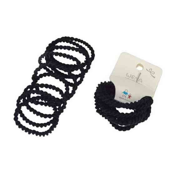 Набір резинок для волосся "Міні" 0108-322-1 чорний, 100 штук в упаковці Вінниця
