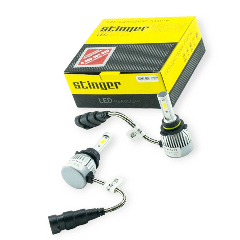 Автолампа HB4 12V-24V STINGER 5500K 3200L LED радіатор Мукачево - фото 1
