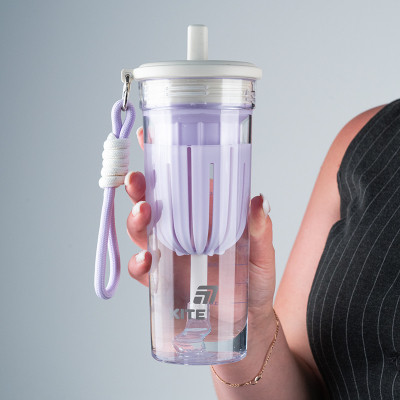 Бутылка для воды Kite 650 мл, біло-ліловий (K25-1219-2) Винница - изображение 9