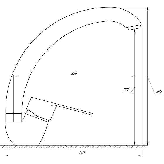 Змішувач для кухні DOMINO BLITZ DBC-203S Тернопіль