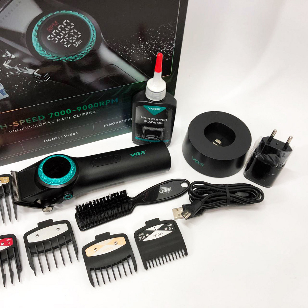 Чоловічий тример для окантовки VGR V-001, Машинка для стрижки волосся з акумулятором EH-13 Львів - фото 2