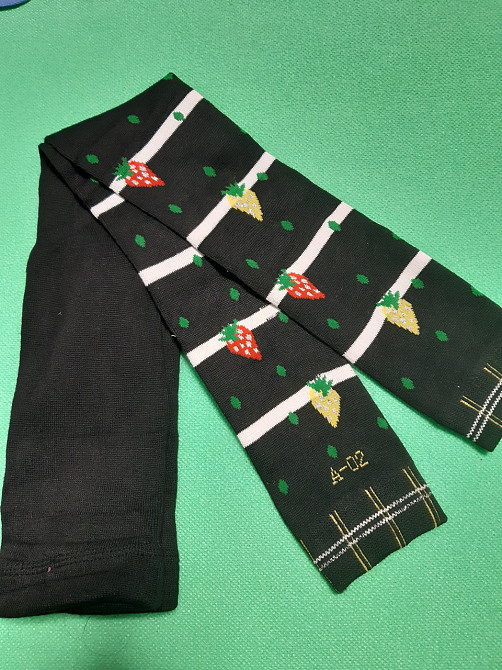 Теплые леггинсы детские в полоску - длина от низа попы к пятке 48см, 82%хлопок, 15%спандекс, 3%эластан Київ - фото 1