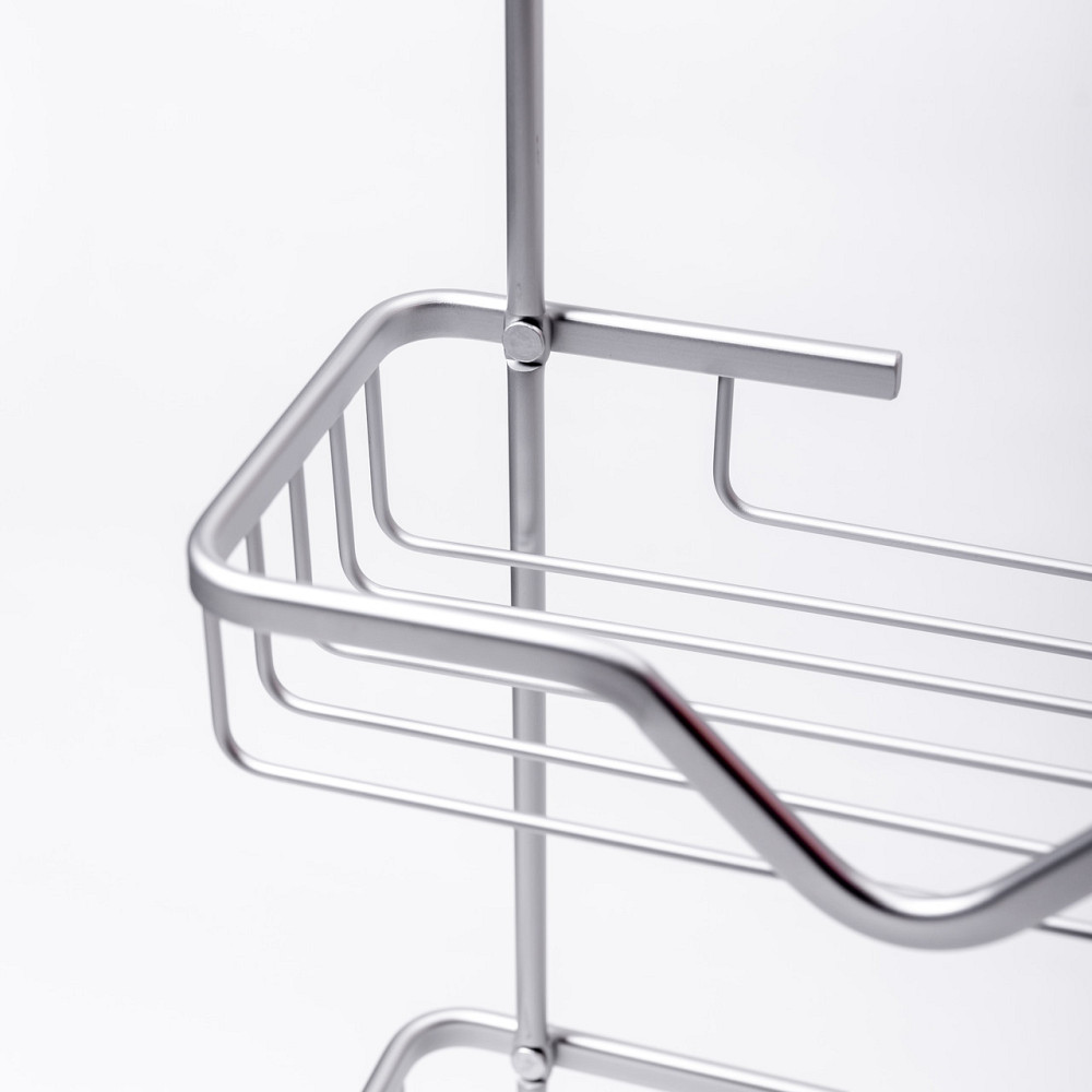 Yiwu Полиця для ванної на 3 яруси 25×12×65 (см) залізна Хром HP-46-2 Коломия - фото 3