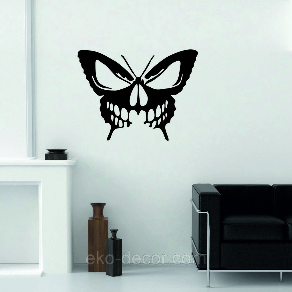 Декоративное настенное 3D Панно «Череп», Декор на стену с объемом 90*68 см, Черный Киев - изображение 4