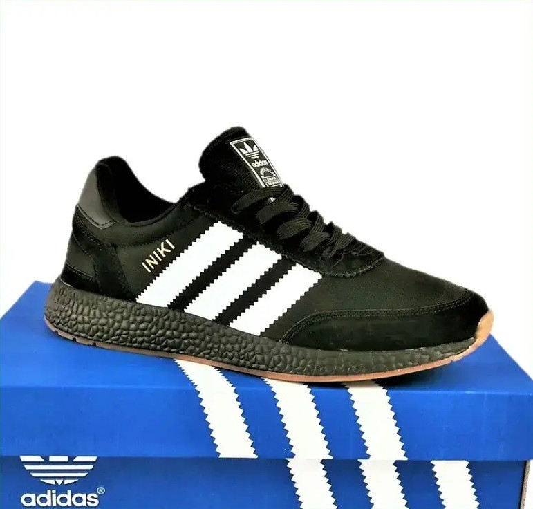 Кроссовки Adidas Iniki Runner Boost Чёрные Женские Адидас (размеры: 38) Видео Обзор Днепр - изображение 1