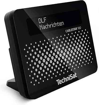 Радіоприймач TechniSat Cablestar 100 чорний DVB‑C цифровий радіоадаптер S/PDIF L/R OLED USB англ. інтерфейс Київ
