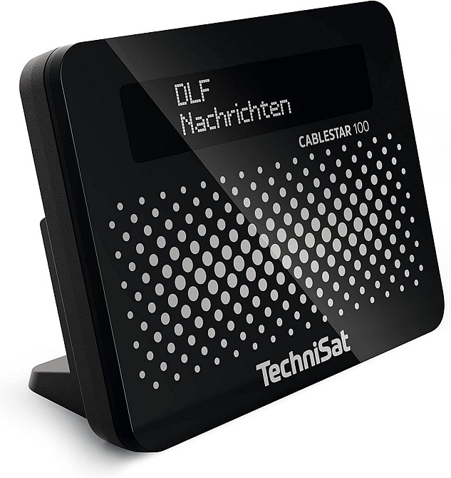 Радиоприемник TechniSat Cablestar 100 черный DVB‑C цифровой радиоадаптер S/PDIF L/R OLED USB англ. интерфейс Киев - изображение 1