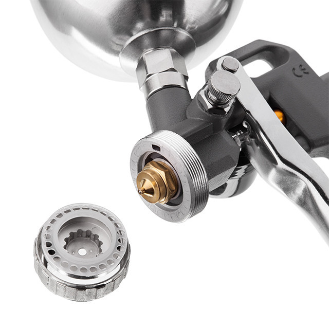 Фарбопульт пневматичний HP, форсунка: 1,5 мм, верхній металевий бачок: 600 мл, 5 бар INTERTOOL PT-0205 Київ - фото 15