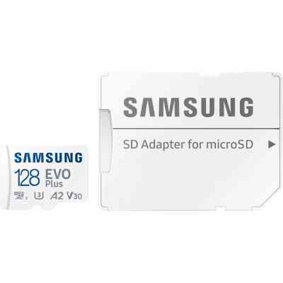 Карта пам'яті Samsung 128 GB microSDXC Class 10 UHS-I U3 V30 A2 EVO Plus+SD Adapte (MC128SA/EU) Вінниця