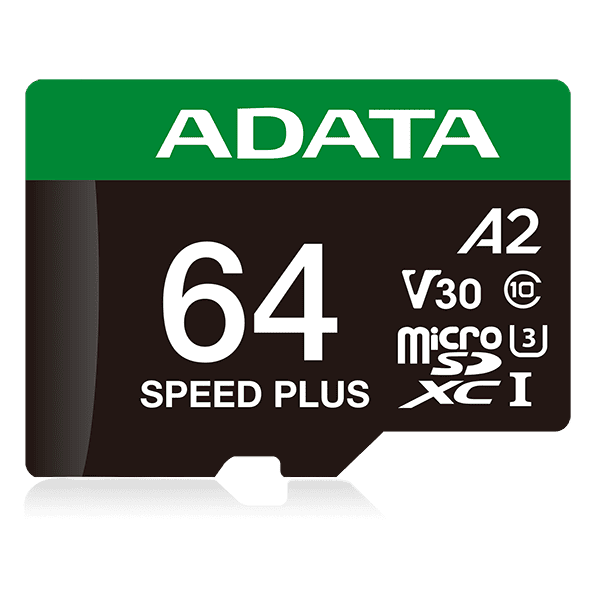 Карта памяти microSDXC (UHS-1 U3) A-DATA SPEED PLUS 64Gb Class 10 V30 A2 (R-160Mb/s W140Mb/s) (adapter SD) Одесса - изображение 3