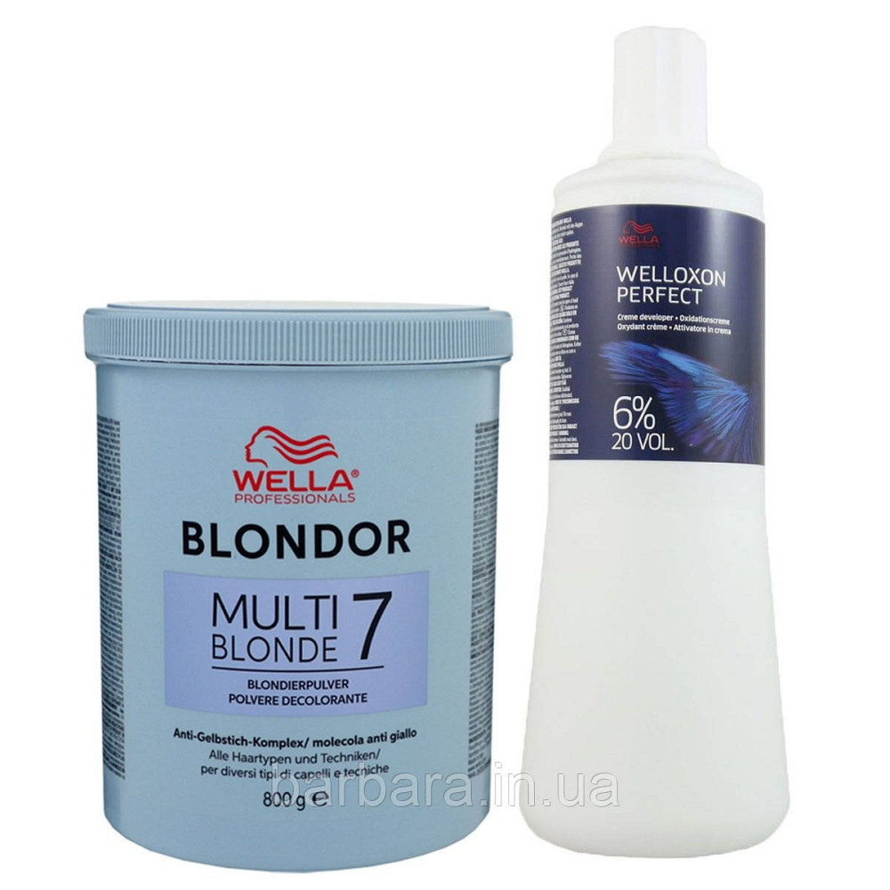 Пудра для освітлення Wella Blondor 800 г + Welloxon 1000ml (на вибір) Київ - фото 3