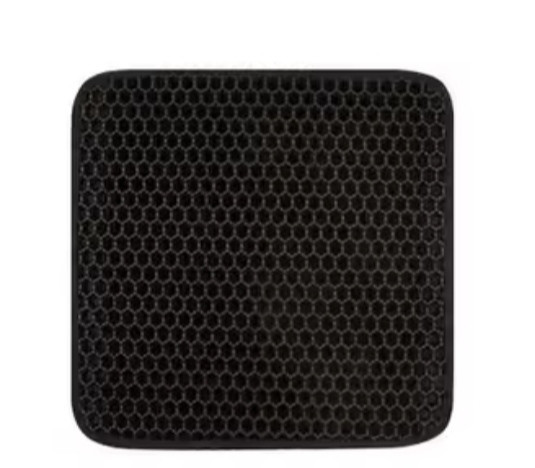 Коврик двойной для кошачьего туалета 30 на 30 черный Киев - изображение 8