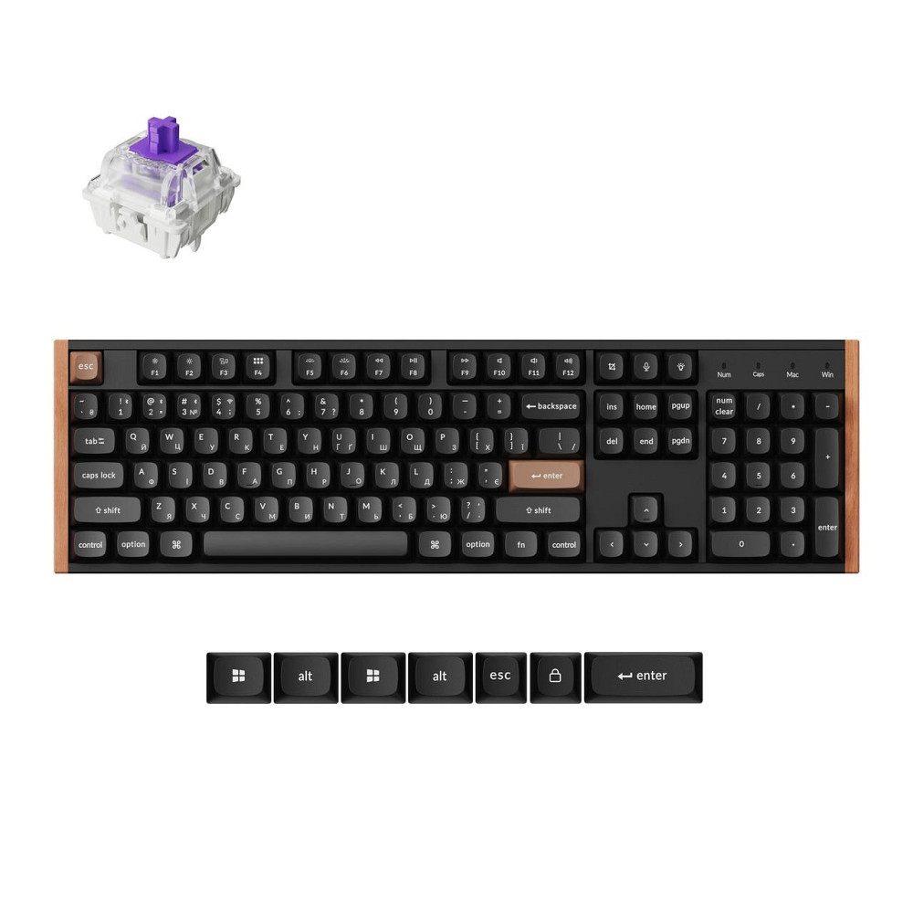 Клавіатура бездротова Keychron K10 HE Magnetic Switch Black RGB (K10H-F1-UA) ( 25833 ) Харьков - изображение 7