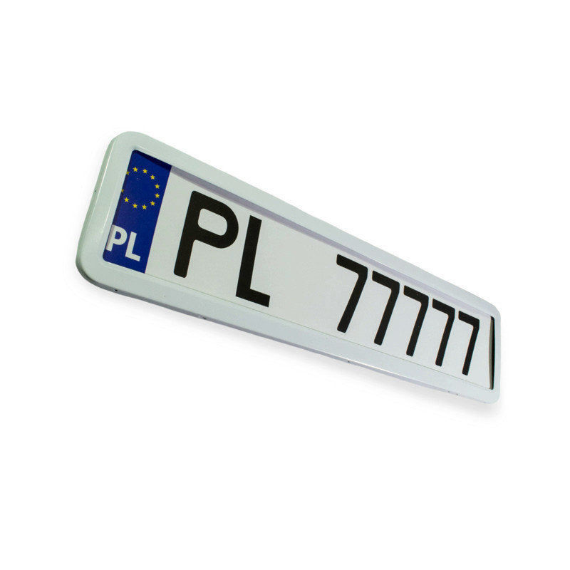 Рамка під номер нержавіюча книжка "глянцева" біла Мукачево - фото 1