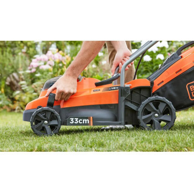 Газонокосарка Black&amp;Decker акумуляторна 18 В, 4.0 Ач, 32 см, 2 АКБ та ЗП (BCMW33184L2) Вінниця - фото 3
